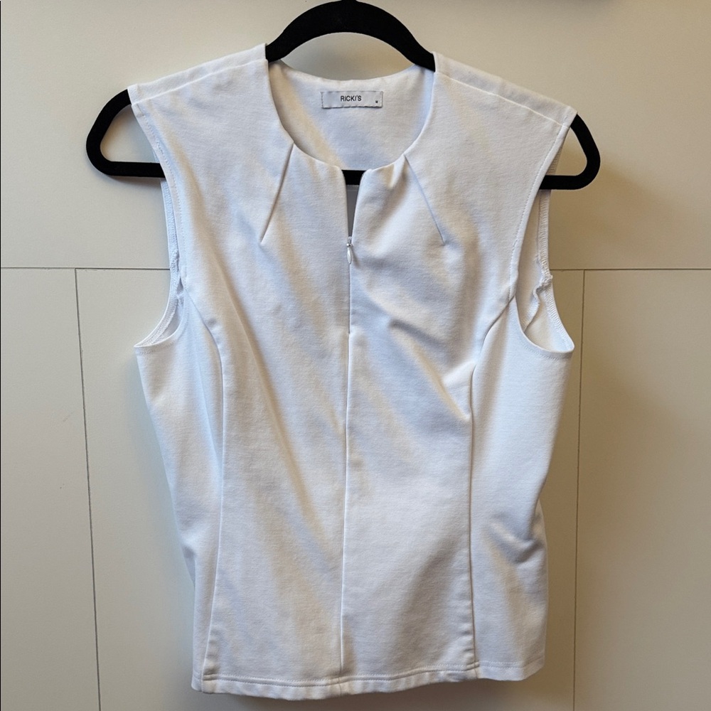 Ricki's White Sleeveless Blouse